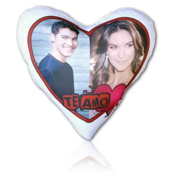 Cojín corazón personalizado