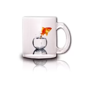 Taza de cristal personalizada