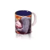 Taza interior azul personalizada