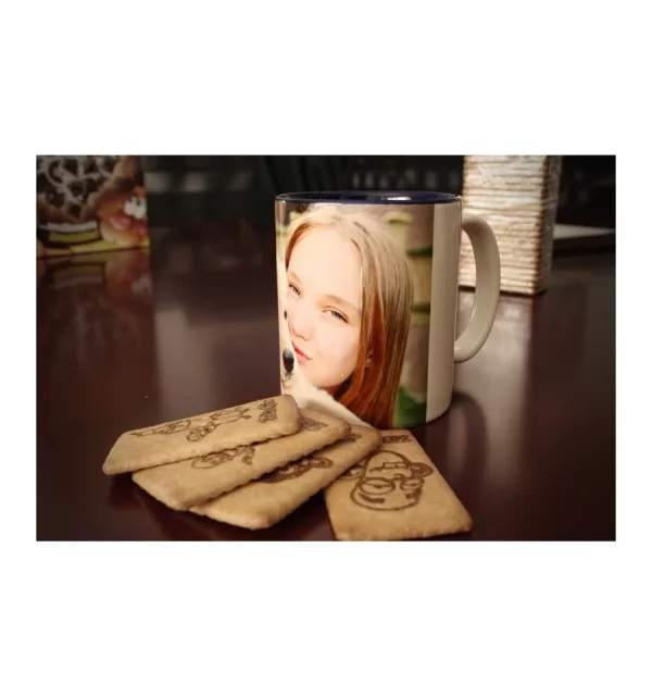 Taza interior azul personalizada