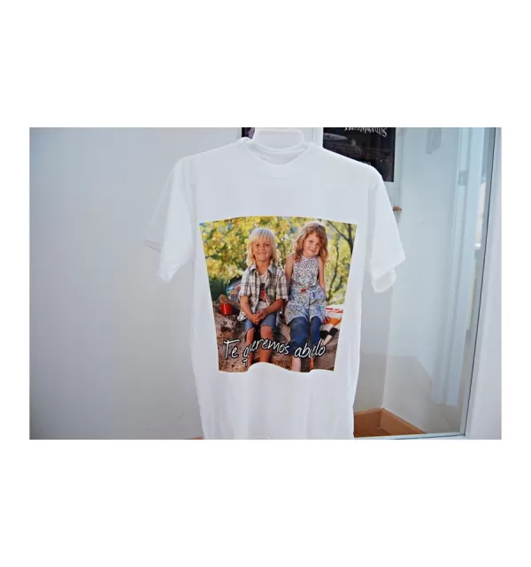 Camiseta Blanca manga corta personalizada