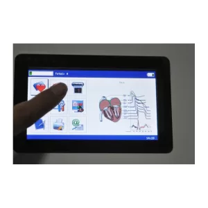 Electrocardiógrafo Portátil ECG EKG Digital 3-canales con pantalla táctil TFT LCD a color con Software