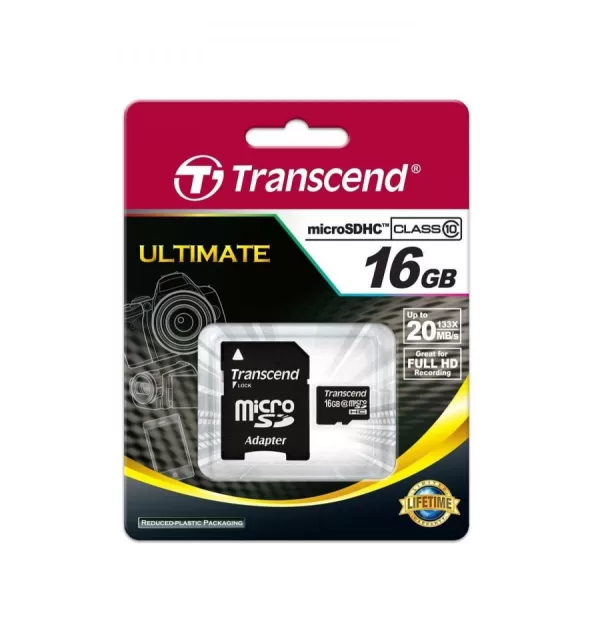 Transcend Extreme-Speed - Tarjeta de memoria microSDHC de 16 GB (clase 10)