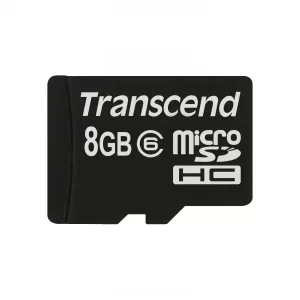 Transcend - Tarjeta de memoria Micro SDHC 8 GB con adaptador SD alta velocidad clase 6