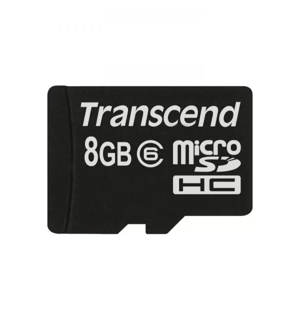 Transcend - Tarjeta de memoria Micro SDHC 8 GB con adaptador SD alta velocidad clase 6