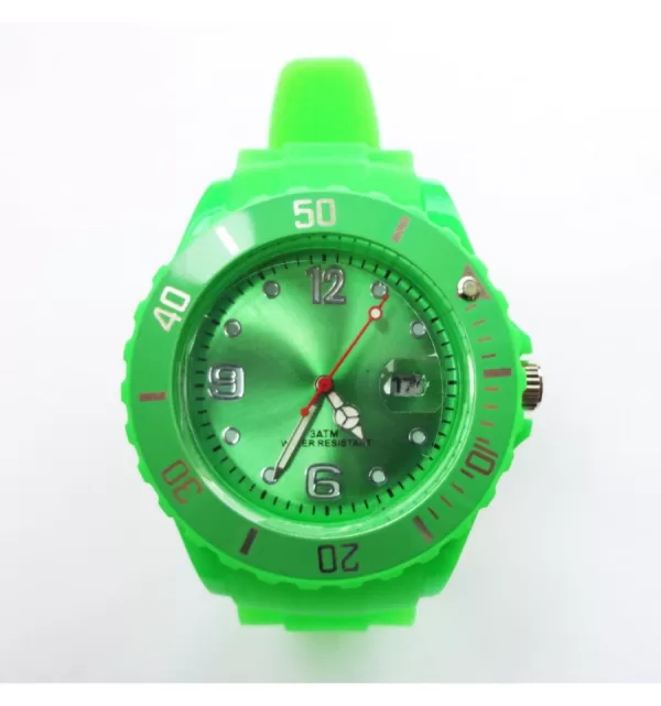 Reloj de Silicona Colores Unisex con Calendario