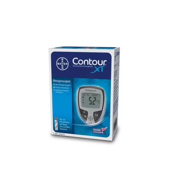 Medidor de azúcar en sangre Bayer Contour XT Set mg/dl
