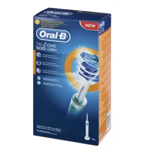 Braun Oral-B - Cepillo de dientes recargable TriZone 500 - con triple acción limpiadora