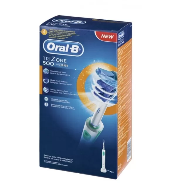 Braun Oral-B - Cepillo de dientes recargable TriZone 500 - con triple acción limpiadora