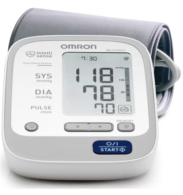 Omron M6 Comfort HEM-7221-E8(V) - Tensiómetro electrónico de Brazo (90 memorias)