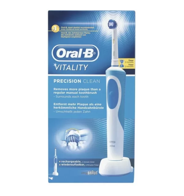 Braun Oral-B - Cepillo de dientes recargable Vitality Precision Clean, temporizador integrado