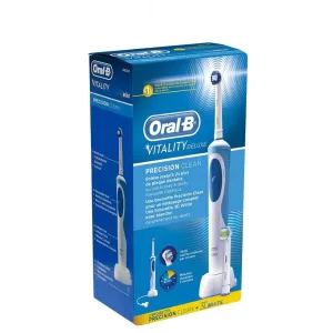 Braun Oral-B - Cepillo de dientes recargable Vitality Precision Clean Deluxe - con temporizador integrado