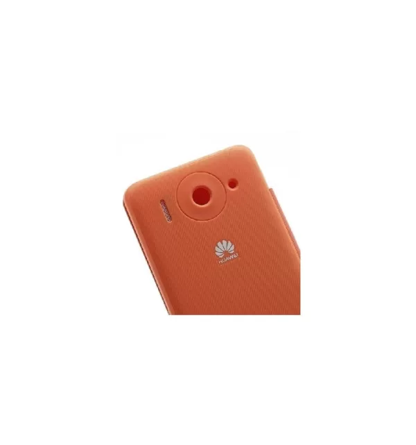 Funda libro tipo Flip Cover, cubierta de batería para Huawei Ascend G510 / Orange Daytona
