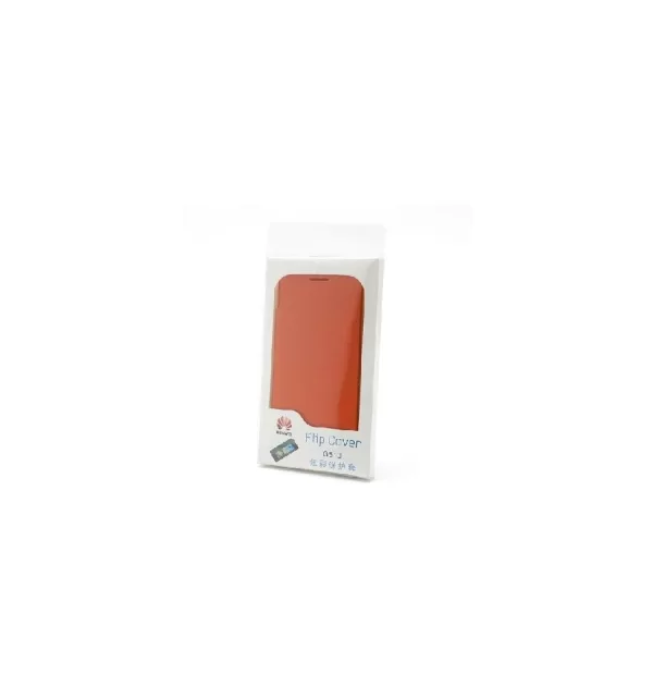Funda libro tipo Flip Cover, cubierta de batería para Huawei Ascend G510 / Orange Daytona