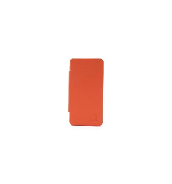 Funda libro tipo Flip Cover, cubierta de batería para Huawei Ascend G510 / Orange Daytona