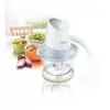 Philips HR1396/00 - Robot de cocina (Plata, Color blanco, 220 - 240 V, De plástico, SAN, Acero inoxidable, Chopper)