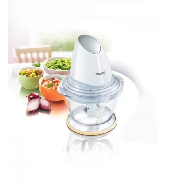 Philips HR1396/00 - Robot de cocina (Plata, Color blanco, 220 - 240 V, De plástico, SAN, Acero inoxidable, Chopper)