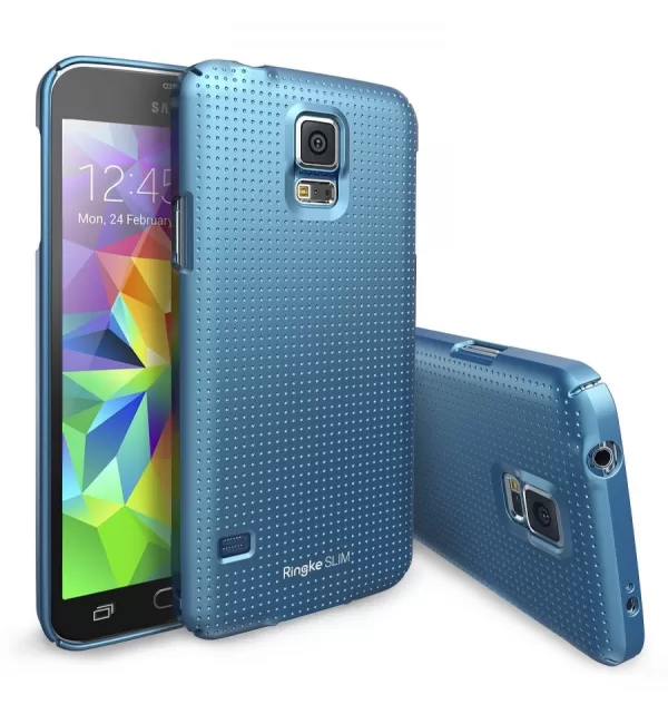 Funda Galaxy S5 Ringke SLIM-FUSION Bumper- Case Double Layer Heavy Duty Protection -FLEX-DELIGHT Cubierta-DISCOVER Flip Cover