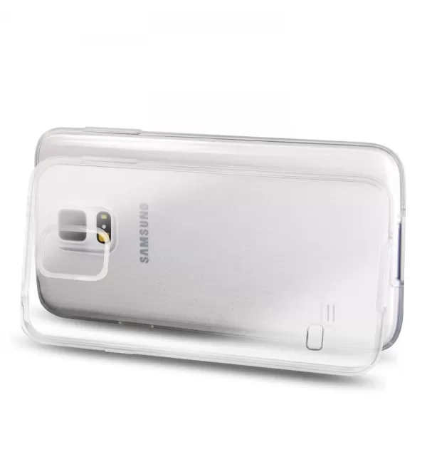 JETech® Slim Fit Galaxy S5 Funda Carcasa con Anti-Arañazos para Samsung Galaxy S V Case Cover (Suave Clara)