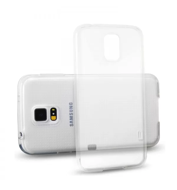 JETech® Slim Fit Galaxy S5 Funda Carcasa con Anti-Arañazos para Samsung Galaxy S V Case Cover (Suave Clara)