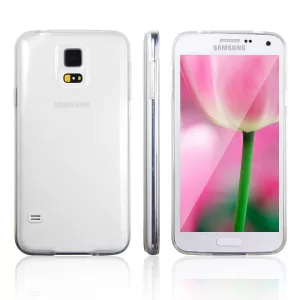 JETech® Slim Fit Galaxy S5 Funda Carcasa con Anti-Arañazos para Samsung Galaxy S V Case Cover (Suave Clara)