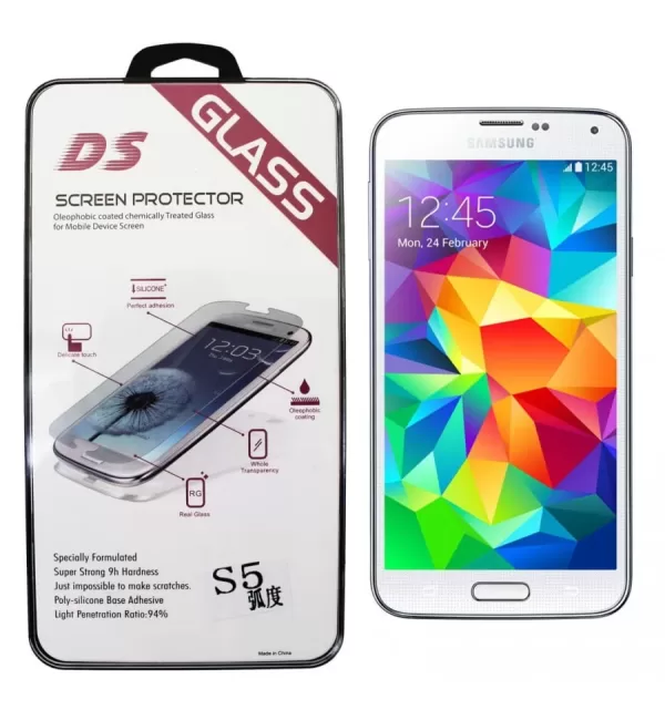 Protector de Pantalla de Cristal Templado nuevo y real para Samsung Galaxy S5 GUARD FILM