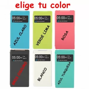Funda tipo libro nueva flip cover view para Sony Experia Z2