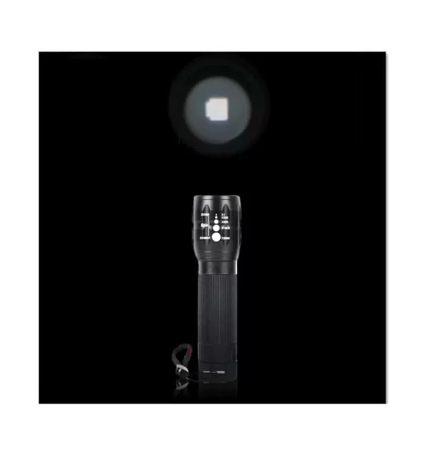 Linterna de LED Táctica Torch de 2.000 lúmenes con zoom de rescate