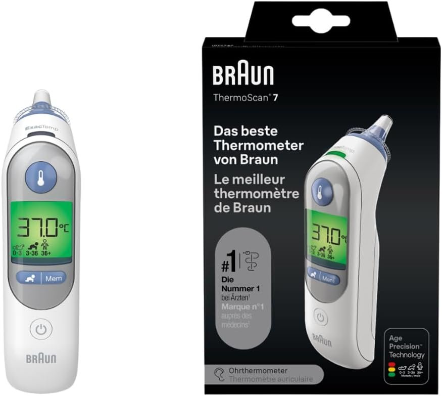 Braun ThermoScan 7 Termo?metro de oi?do | Tecnologi?a Age Precision
