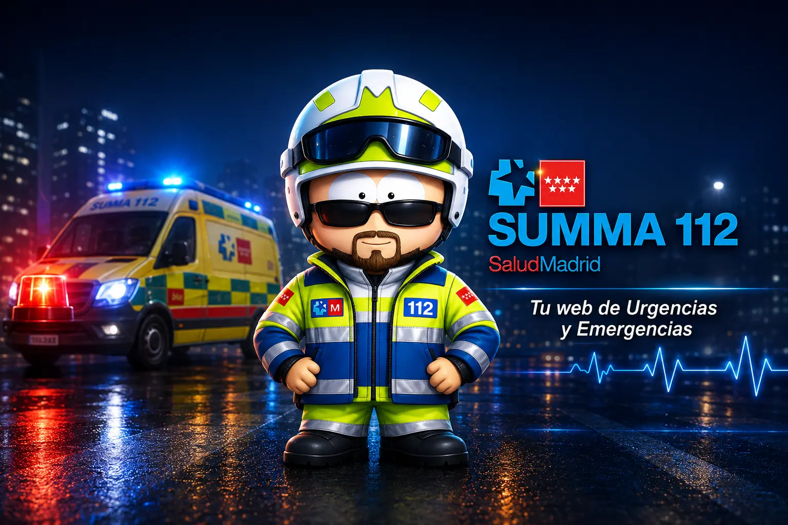 Técnico en emergencias sanitarias SUMMA 112 ilustrado